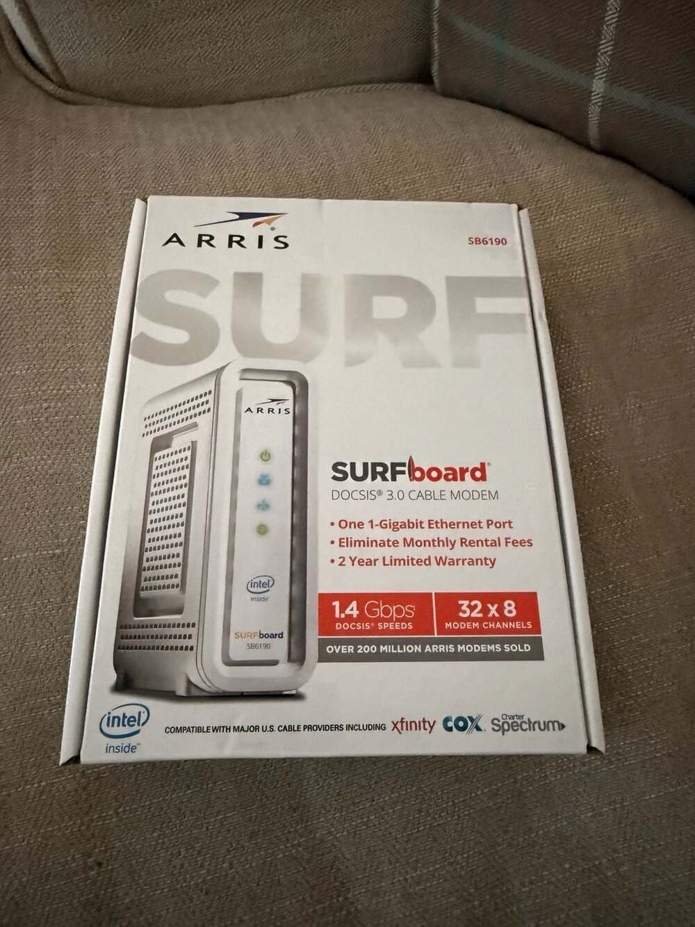ARRIS SURFboard SB6190 DOCSIS 3.0 Cable Modem